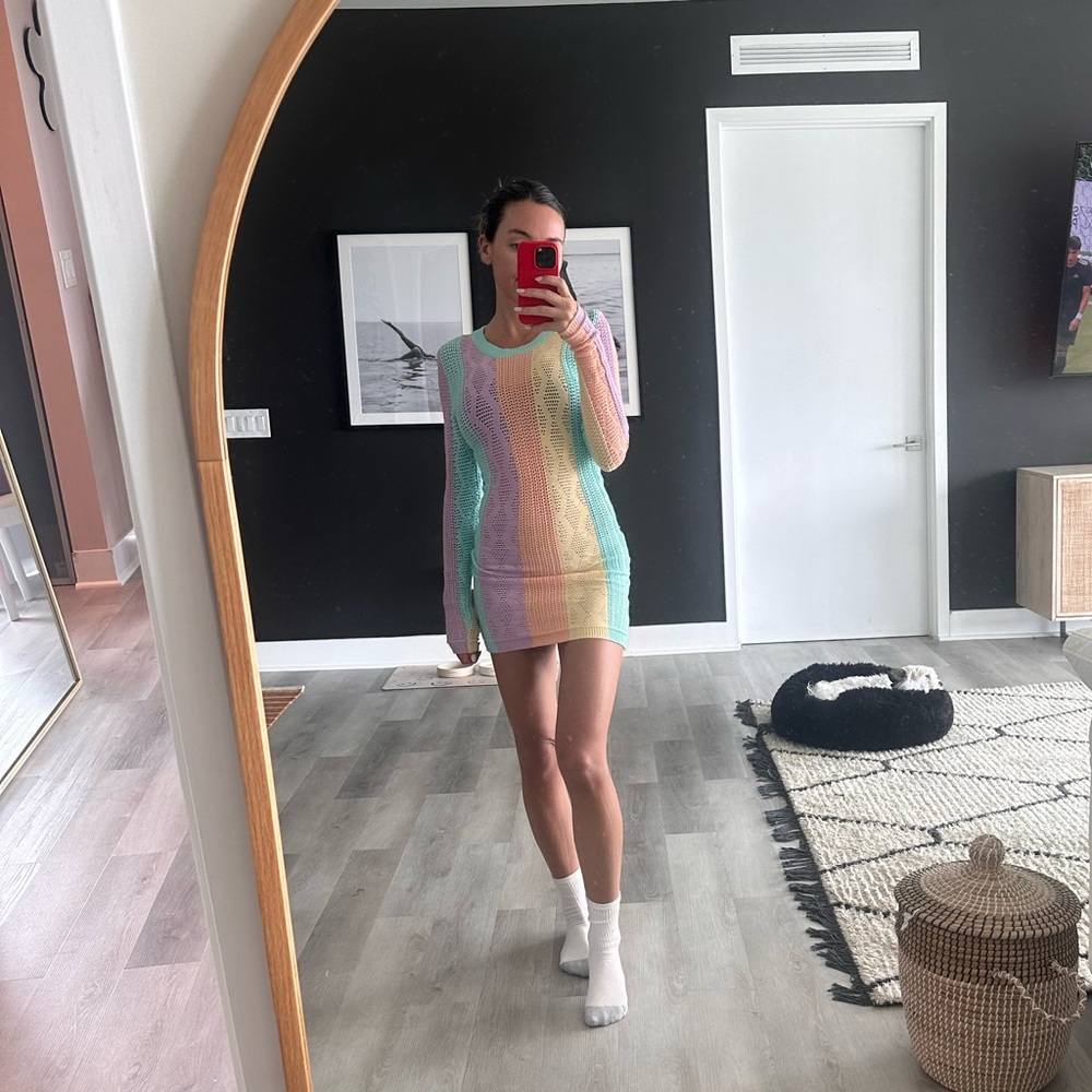 Sold on Luna B cover up sweater dress in size s/xs